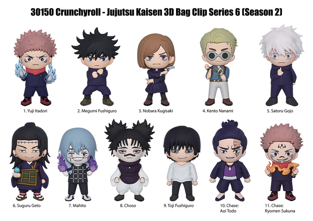 Jujutsu Kaisen: 3D Foam Bag Clip Series 6