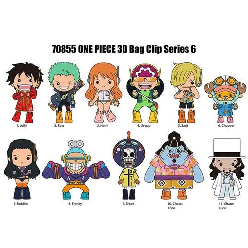 One Piece: 3D Foam Bag Clip Series 6