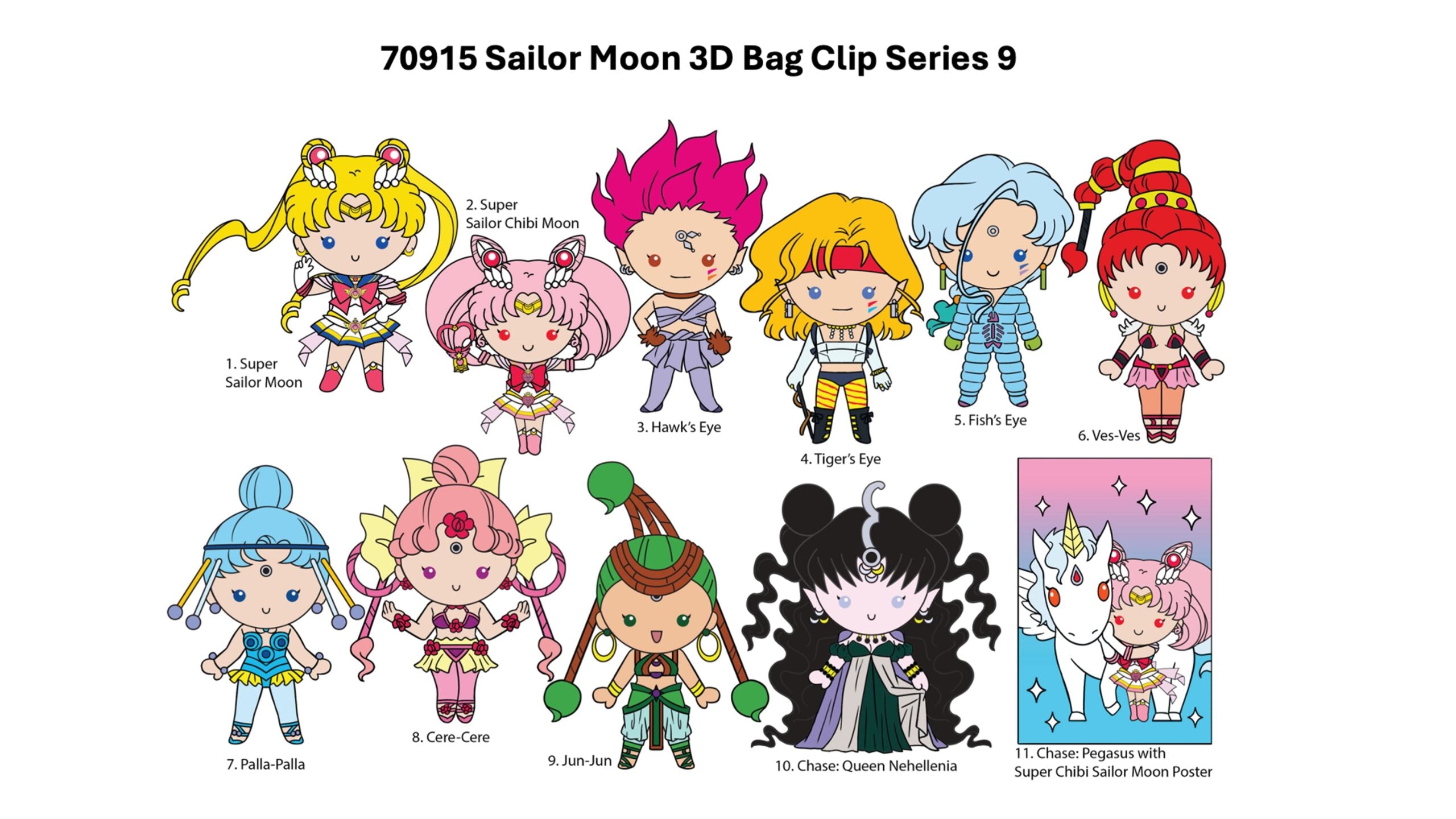 Sailor Moon: 3D Foam Bag Clip Series 9