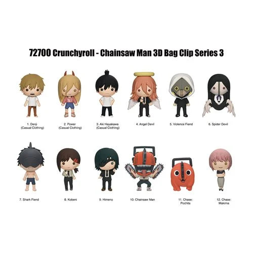 Chainsaw Man: 3D Foam Bag Clip Series 3